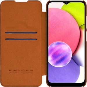 Kup Etui Nillkin Qin Samsung Galaxy A03s roșu - NLK489 - {ean13} - Sklep Home Screen