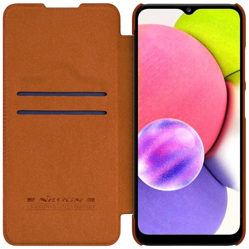 Kup Etui Nillkin Qin Samsung Galaxy A03s piros - NLK489 - {ean13} - Sklep Home Screen