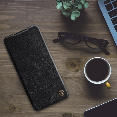 Case Nillkin Qin Samsung Galaxy A22 LTE schwarz