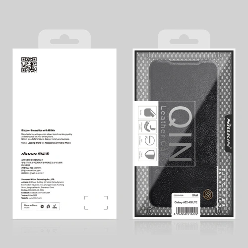 Kup Case Nillkin Qin Samsung Galaxy A22 LTE braun - NLK491 - {ean13} - Sklep Home Screen