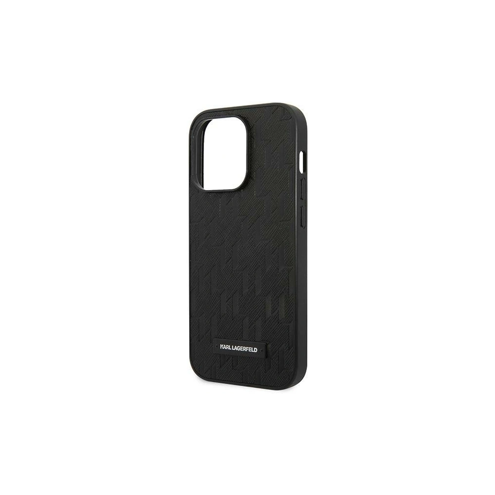 Etui Karl Lagerfeld KLHCP14LSAKLHPK Apple iPhone 14 Pro hardcase czarny/black Saffiano Mono Metal Logo