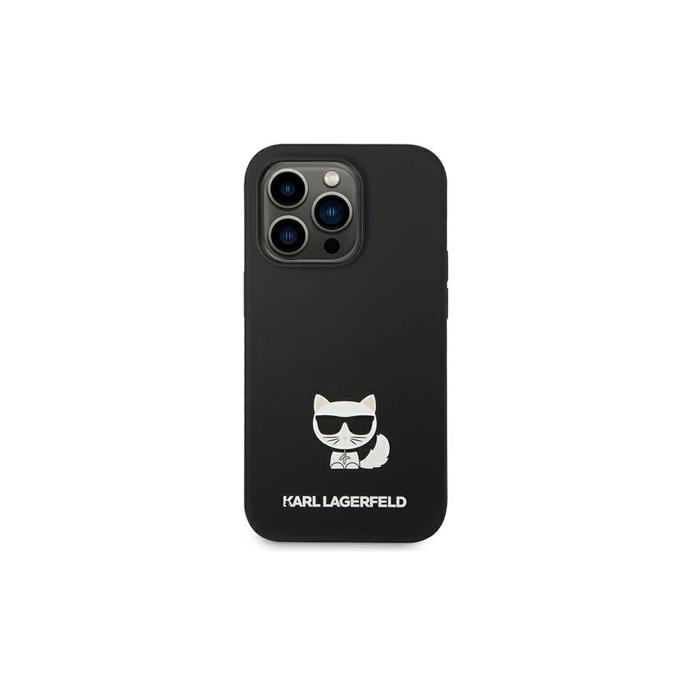 Etui Karl Lagerfeld KLHCP14LSLCTBK Apple iPhone 14 Pro hardcase czarny/black Silicone Choupette Body