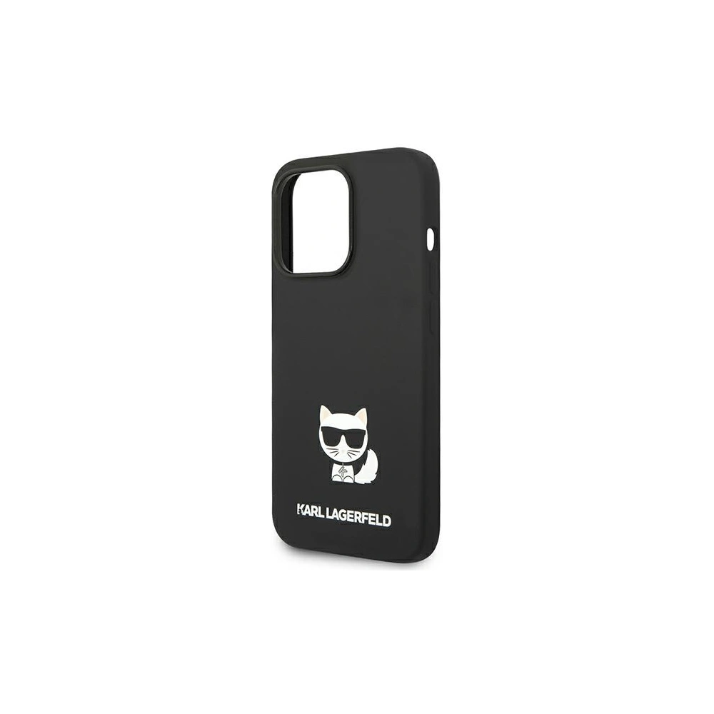 Etui Karl Lagerfeld KLHCP14LSLCTBK Apple iPhone 14 Pro hardcase czarny/black Silicone Choupette Body