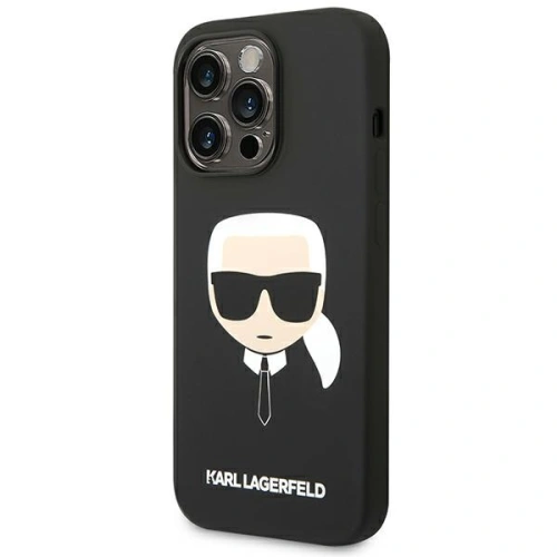Kup Etui Karl Lagerfeld KLHCP14LSLKHBK Apple iPhone 14 Pro hardcase negru/black Silicon Karl`s Head - KLD1122 - {ean13} - Sklep Home Screen