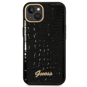 Etui Guess GUHCP14MHGCRHK Apple iPhone 14 Plus / 15 Plus czarny/black hardcase Croco Collection