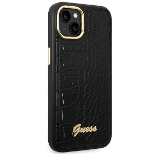 Etui Guess GUHCP14MHGCRHK Apple iPhone 14 Plus / 15 Plus czarny/black hardcase Croco Collection