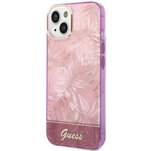 Etui Guess GUHCP14MHGJGHP Apple iPhone 14 Plus / 15 Plus różowy/pink hardcase Jungle Collection