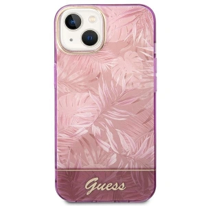 Etui Guess GUHCP14MHGJGHP Apple iPhone 14 Plus / 15 Plus różowy/pink hardcase Jungle Collection
