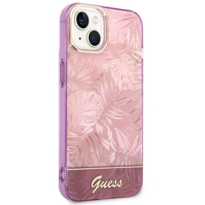 Etui Guess GUHCP14MHGJGHP Apple iPhone 14 Plus / 15 Plus różowy/pink hardcase Jungle Collection