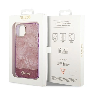 Etui Guess GUHCP14MHGJGHP Apple iPhone 14 Plus / 15 Plus różowy/pink hardcase Jungle Collection