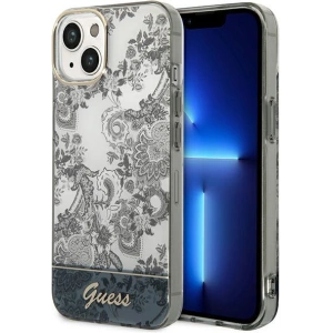 Etui Guess GUHCP14MHGPLHG Apple iPhone 14 Plus / 15 Plus szary/grey hardcase Porcelain Collection