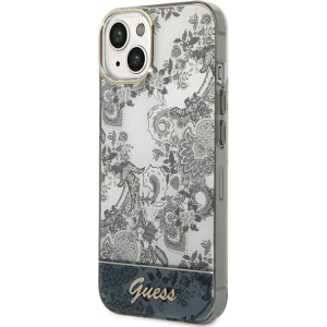 Etui Guess GUHCP14MHGPLHG Apple iPhone 14 Plus / 15 Plus szary/grey hardcase Porcelain Collection