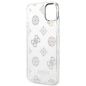 Etui Guess GUHCP14MHTPPTH Apple iPhone 14 Plus / 15 Plus przezroczysty/transparent hard case Peony Glitter