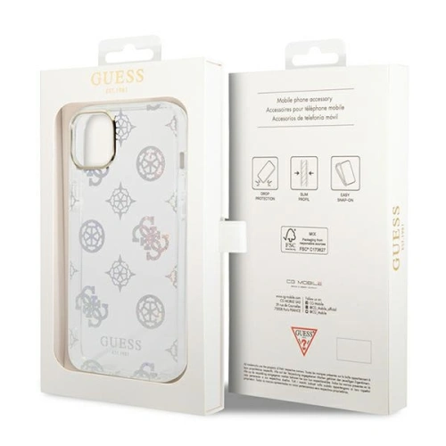 Kup Case Guess GUHCP14MHTPPTH für Apple iPhone 14 Plus / 15 Plus transparentes Hardcase Peony Glitter - GUE2109 - {ean13} - Sklep Home Screen