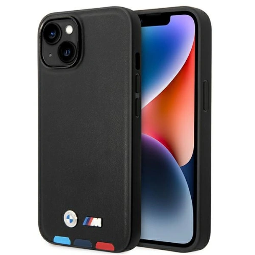 Kup Case BMW BMHMP14S22PTDK Apple iPhone 14 schwarz/black Leder Prägung Tricolor Magsafe - BMW322 - {ean13} - Sklep Home Screen