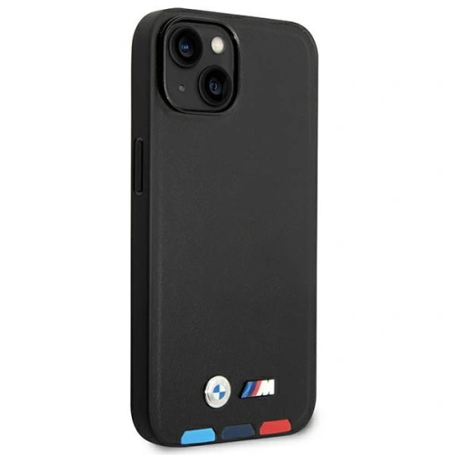 Kup Etui BMW BMHMP14S22PTDK Apple iPhone 14 fekete/balck Bőr Nyomtatás Trikolór Magsafe - BMW322 - {ean13} - Sklep Home Screen