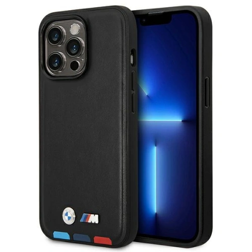 Kup Etui BMW BMHMP14X22PTDK Apple iPhone 14 Pro Max černý/black Leather Stamp Tricolor Magsafe - BMW323 - {ean13} - Sklep Home Screen