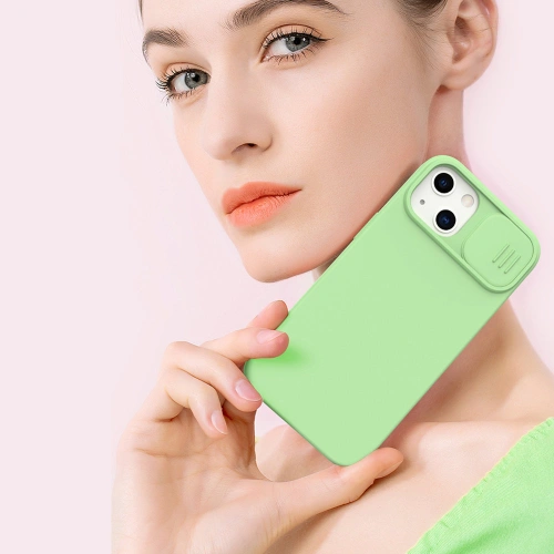 Kup Etui Nillkin CamShield Silky Silicone Apple iPhone 13 kék - NLK501 - {ean13} - Sklep Home Screen