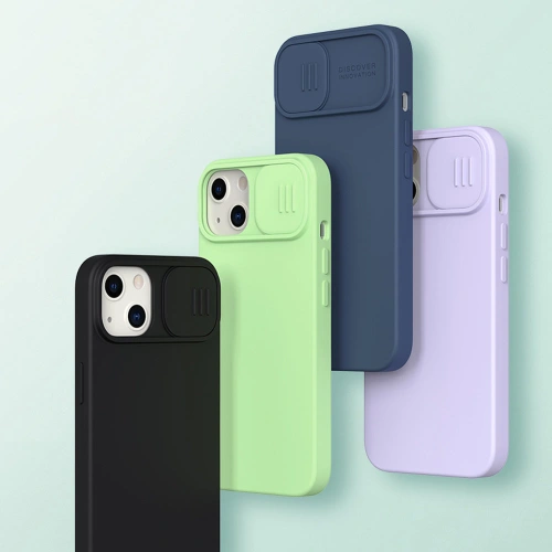 Kup Etui Nillkin CamShield Silky Silicone Apple iPhone 13 kék - NLK501 - {ean13} - Sklep Home Screen