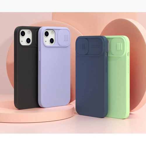 Kup Etui Nillkin CamShield Silky Silicone Apple iPhone 13 albastru - NLK501 - {ean13} - Sklep Home Screen