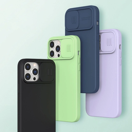 Kup Etui Nillkin CamShield Silky Silicone Apple iPhone 13 Pro Max modrý - NLK503 - {ean13} - Sklep Home Screen