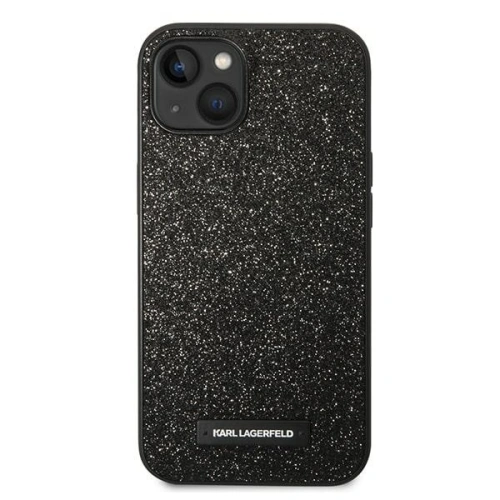 Buy Karl Lagerfeld KLHCP14MG2ELK Apple iPhone 14 Plus / 15 Plus hardcase black Glitter Plaque Logo - KLD1123 - {ean13} - Home Screen Store Europe