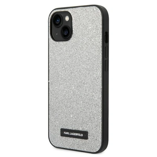 Buy Karl Lagerfeld KLHCP14MG2ELS Apple iPhone 14 Plus / 15 Plus hardcase silver Glitter Plaque Logo - KLD1124 - {ean13} - Home Screen Store Europe