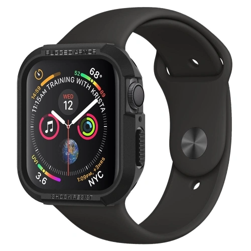 Kup Etui Spigen Rugged Armor Apple Watch 4/5/6/7/SE 44/45mm Black - SPN467BLK - {ean13} - Sklep Home Screen