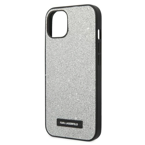 Buy Karl Lagerfeld KLHCP14MG2ELS Apple iPhone 14 Plus / 15 Plus hardcase silver Glitter Plaque Logo - KLD1124 - {ean13} - Home Screen Store Europe