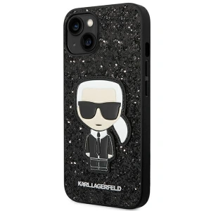 Etui Karl Lagerfeld KLHCP14MGFKPK Apple iPhone 14 Plus / 15 Plus hardcase czarny/black Glitter Flakes Ikonik