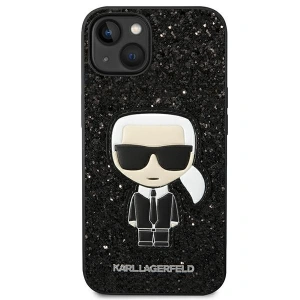 Etui Karl Lagerfeld KLHCP14MGFKPK Apple iPhone 14 Plus / 15 Plus hardcase czarny/black Glitter Flakes Ikonik