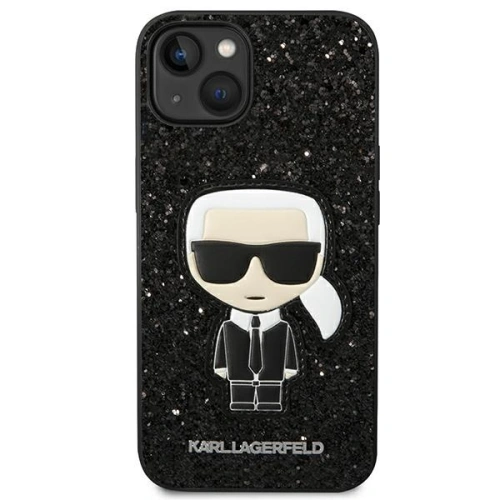 Buy Karl Lagerfeld KLHCP14MGFKPK Apple iPhone 14 Plus / 15 Plus hardcase black Glitter Flakes Ikonik - KLD1126 - {ean13} - Home Screen Store Europe
