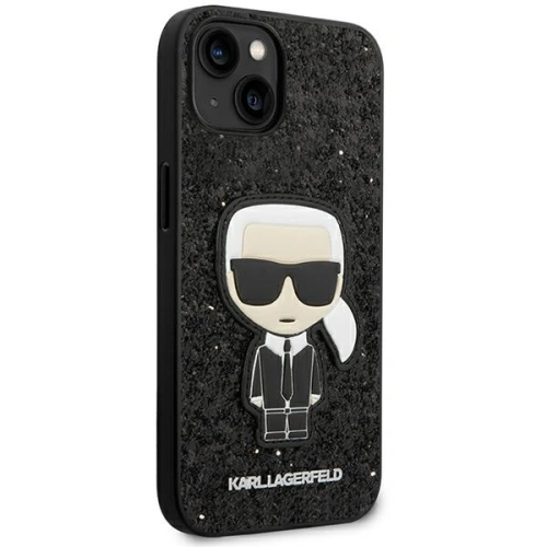 Buy Karl Lagerfeld KLHCP14MGFKPK Apple iPhone 14 Plus / 15 Plus hardcase black Glitter Flakes Ikonik - KLD1126 - {ean13} - Home Screen Store Europe