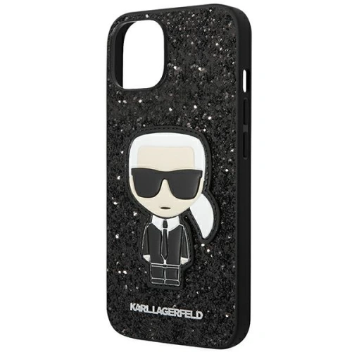 Buy Karl Lagerfeld KLHCP14MGFKPK Apple iPhone 14 Plus / 15 Plus hardcase black Glitter Flakes Ikonik - KLD1126 - {ean13} - Home Screen Store Europe