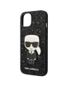Buy Karl Lagerfeld KLHCP14MGFKPK Apple iPhone 14 Plus / 15 Plus hardcase black Glitter Flakes Ikonik - KLD1126 - {ean13} - Home Screen Store Europe