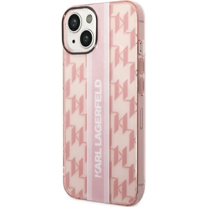 Etui Karl Lagerfeld KLHCP14MHKLSPCP Apple iPhone 14 Plus / 15 Plus hardcase różowy/pink Mono Vertical Stripe