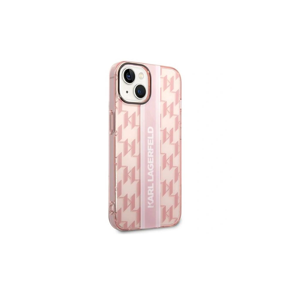Etui Karl Lagerfeld KLHCP14MHKLSPCP Apple iPhone 14 Plus / 15 Plus hardcase różowy/pink Mono Vertical Stripe
