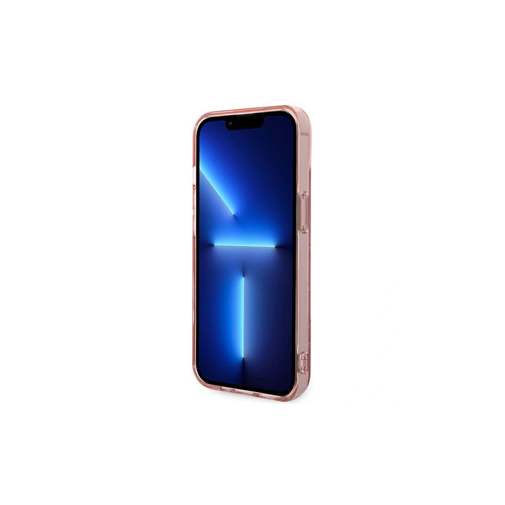 Etui Karl Lagerfeld KLHCP14MHKLSPCP Apple iPhone 14 Plus / 15 Plus hardcase różowy/pink Mono Vertical Stripe