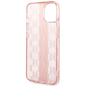 Etui Karl Lagerfeld KLHCP14MHKLSPCP Apple iPhone 14 Plus / 15 Plus hardcase różowy/pink Mono Vertical Stripe