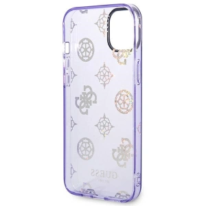 Etui Guess GUHCP14MHTPPTL Apple iPhone 14 Plus / 15 Plus liliowy/lilac hard case Peony Glitter