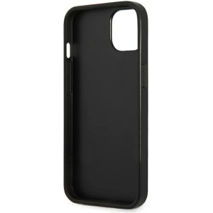 Etui Guess GUHCP14MPSATLG Apple iPhone 14 Plus / 15 Plus srebrny/silver hardcase SaffianoTriangle Logo