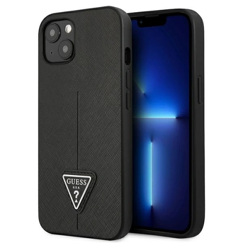 Buy Guess GUHCP14MPSATLK Apple iPhone 14 Plus / 15 Plus black hardcase SaffianoTriangle Logo - GUE2112 - {ean13} - Home Screen Store Europe