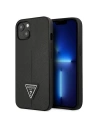 Guess GUHCP14MPSATLK Apple iPhone 14 Plus / 15 Plus black hardcase SaffianoTriangle Logo