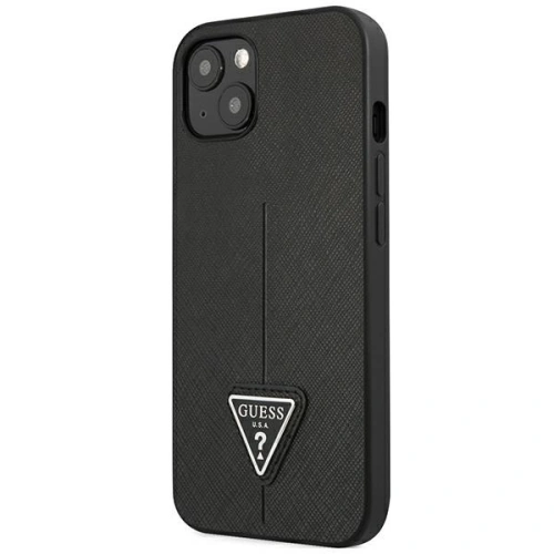 Buy Guess GUHCP14MPSATLK Apple iPhone 14 Plus / 15 Plus black hardcase SaffianoTriangle Logo - GUE2112 - {ean13} - Home Screen Store Europe