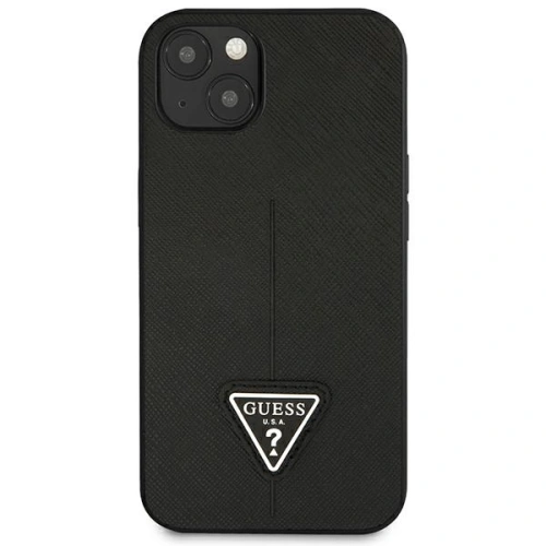 Buy Guess GUHCP14MPSATLK Apple iPhone 14 Plus / 15 Plus black hardcase SaffianoTriangle Logo - GUE2112 - {ean13} - Home Screen Store Europe
