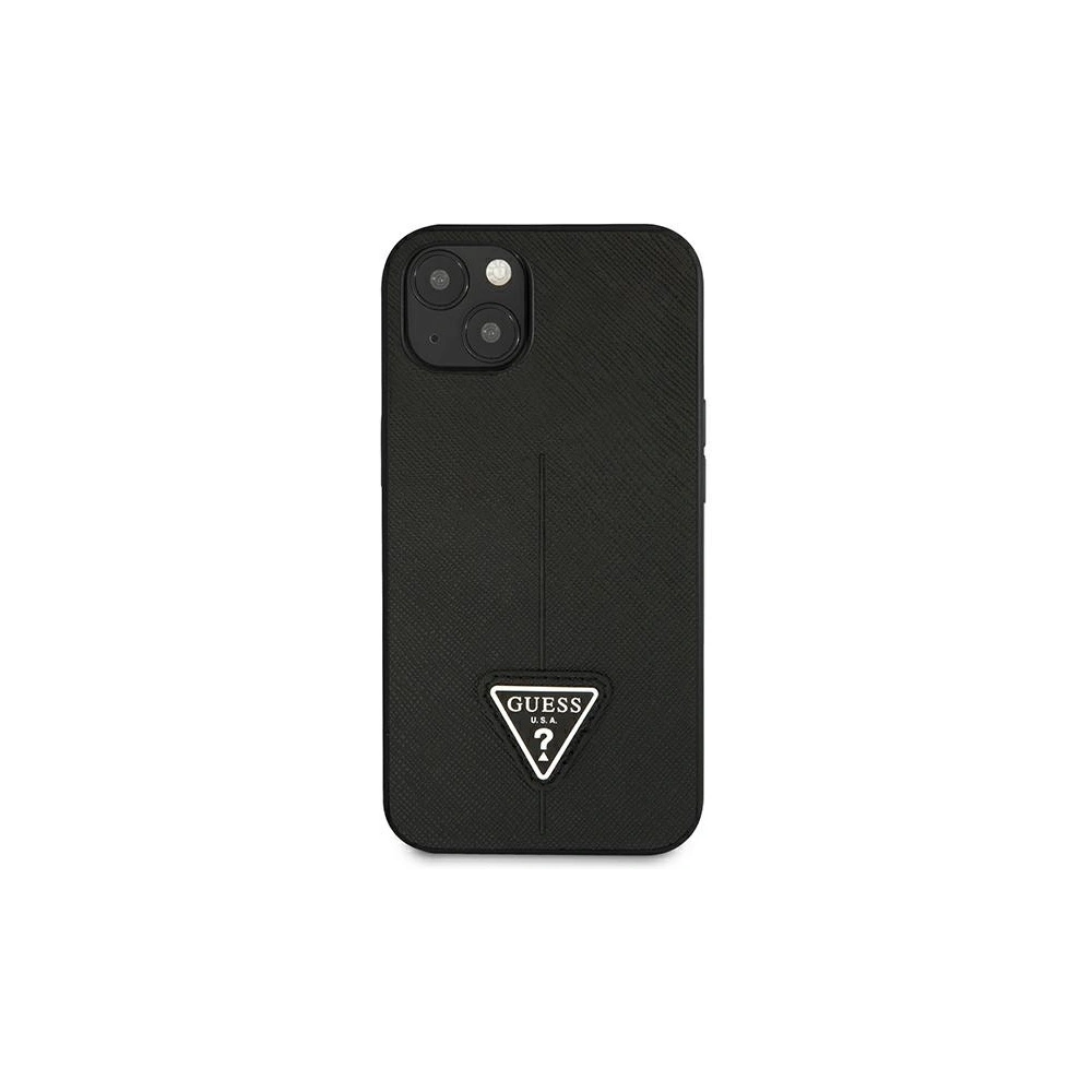 Etui Guess GUHCP14MPSATLK Apple iPhone 14 Plus / 15 Plus czarny/black hardcase SaffianoTriangle Logo