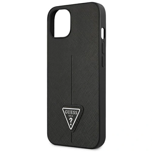 Buy Guess GUHCP14MPSATLK Apple iPhone 14 Plus / 15 Plus black hardcase SaffianoTriangle Logo - GUE2112 - {ean13} - Home Screen Store Europe
