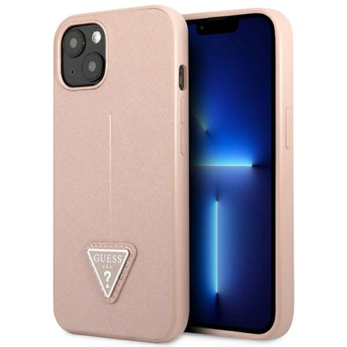 Kup Etui Guess GUHCP14MPSATLP Apple iPhone 14 Plus / 15 Plus růžový/pink hardcase SaffianoTriangle Logo - GUE2113 - {ean13} - Sklep Home Screen