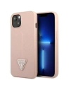 Guess GUHCP14MPSATLP Apple iPhone 14 Plus / 15 Plus pink hardcase SaffianoTriangle Logo