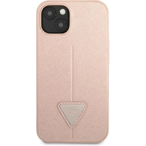 Etui Guess GUHCP14MPSATLP Apple iPhone 14 Plus / 15 Plus różowy/pink hardcase SaffianoTriangle Logo